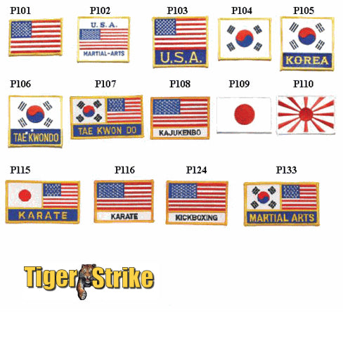 Flag Patches – Tigerstrike Martial Arts